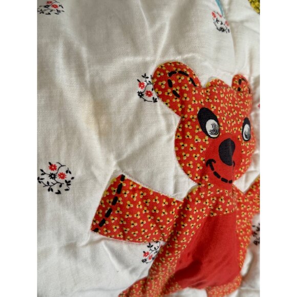 Vintage Baby/Child Quilt Blanket With Animals by Galante Studio - Picture 12 of 12